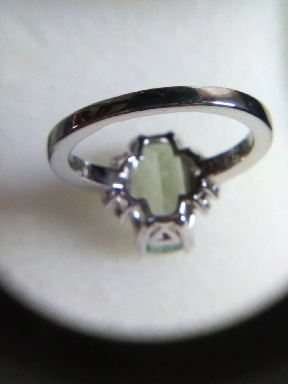 Prasiolite Silver Ring - Picture 5 of 6
